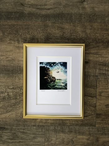 Waimea in gold frame